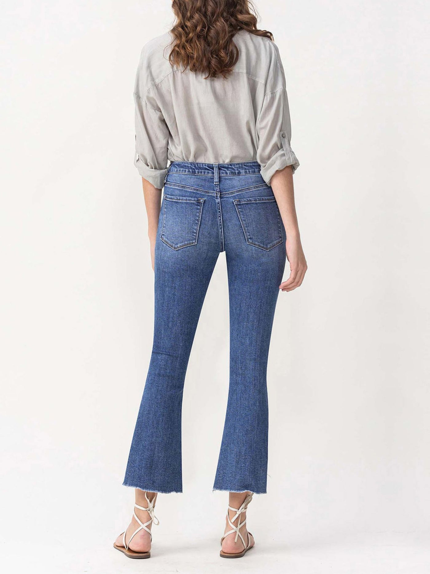 asymmetrical hem denim