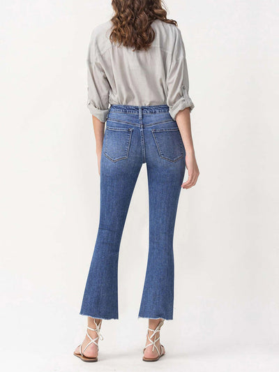 asymmetrical hem denim