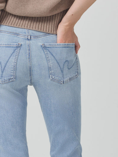 ankle fray denim