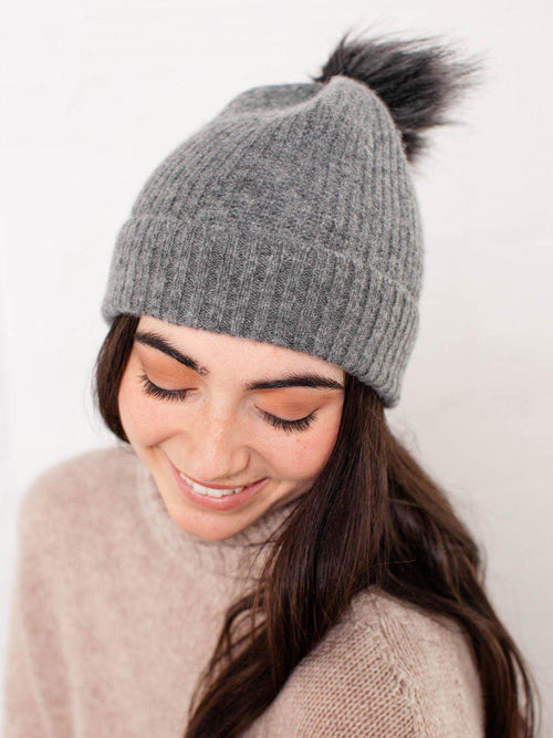 27 Miles-27 Miles Joy Ribbed Beanie - Leela and Lavender
