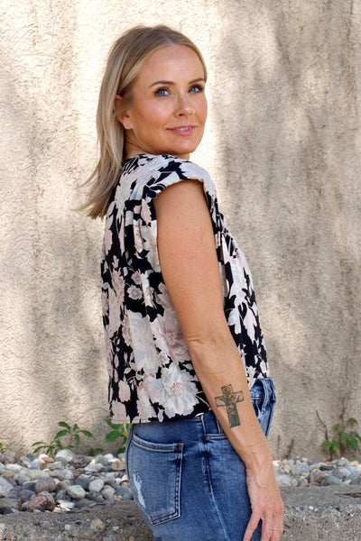 muscle tank floral top