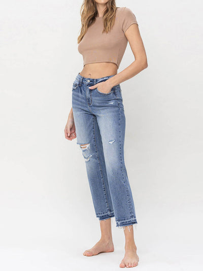 straight denim