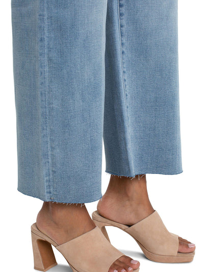 raw hem cropped pants