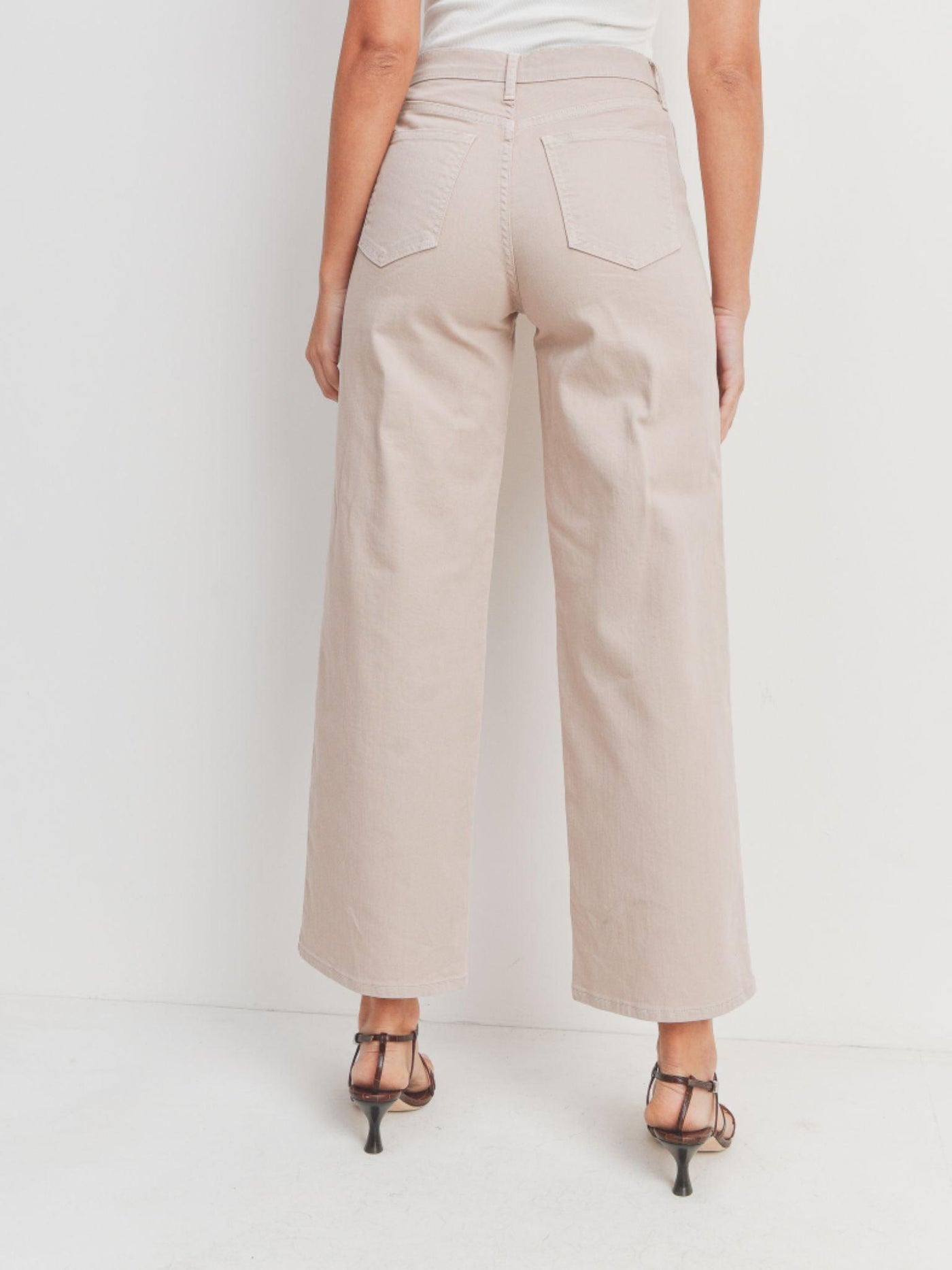 ankle cropped utility denim