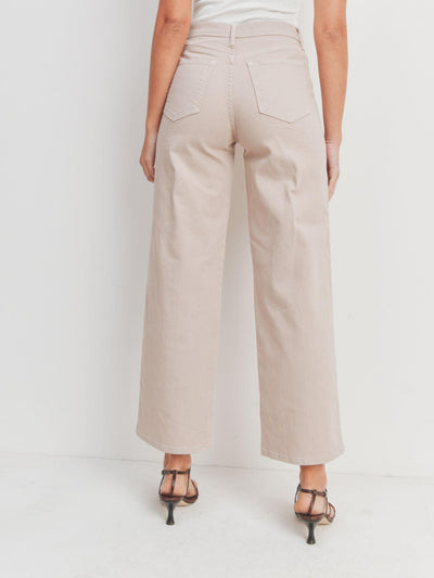 ankle cropped utility denim