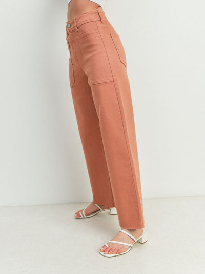 wide leg just black denim