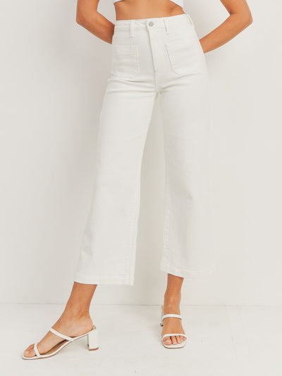 white patch pocket denim