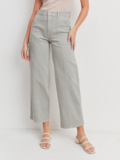 wide straight leg denim
