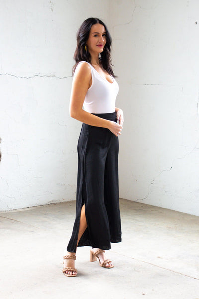 cropped black pants