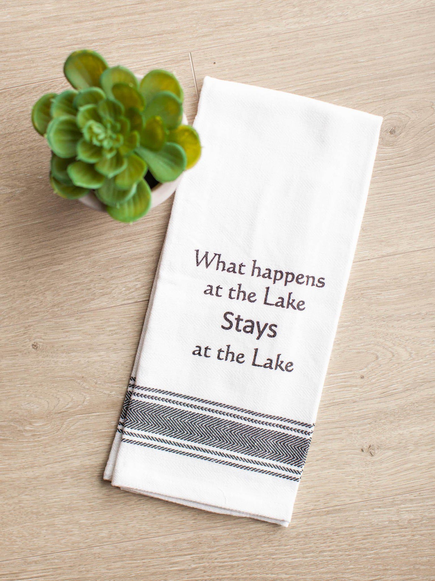 What Happens At Lake Dish Towel.