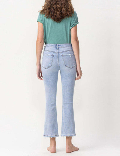 flare crop denim