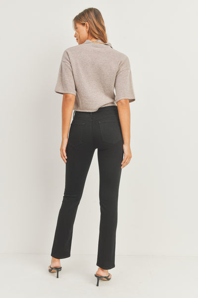 front slit denim