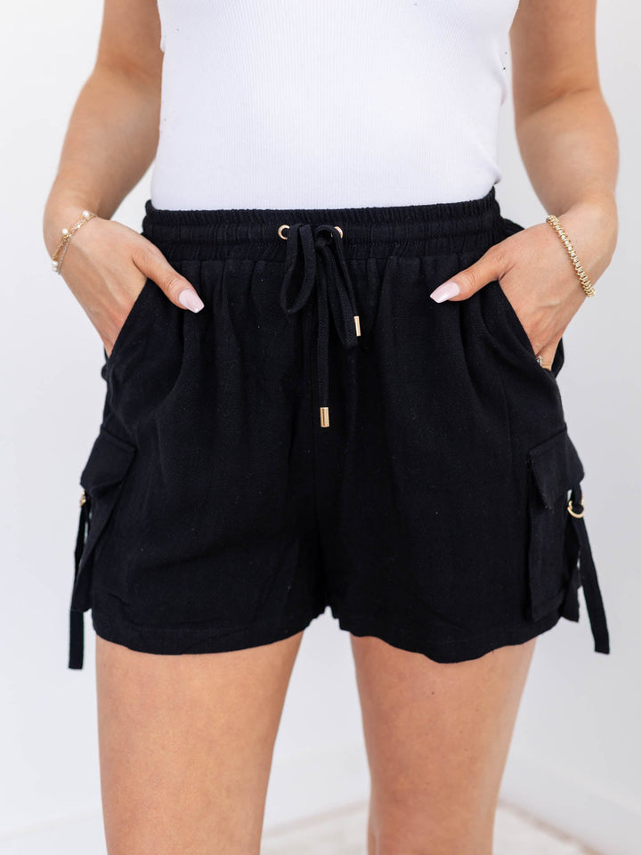 Allie Rose Side Cargo ShortNon-Denim Shorts/Skirts