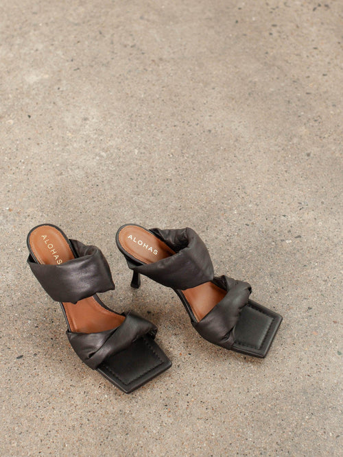 ALOHAS-ALOHAS Twist Strap Dressy Heel - Leela and Lavender