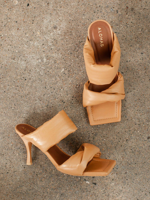 ALOHAS-ALOHAS Twist Strap Dressy Heel - Leela and Lavender