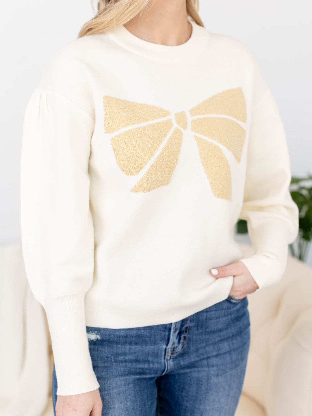 Bailey Bow Long Sleeve SweaterSweaters