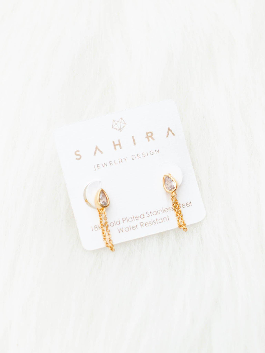 Sahira-Bonnie Chain Stud Earrings - Leela and Lavender