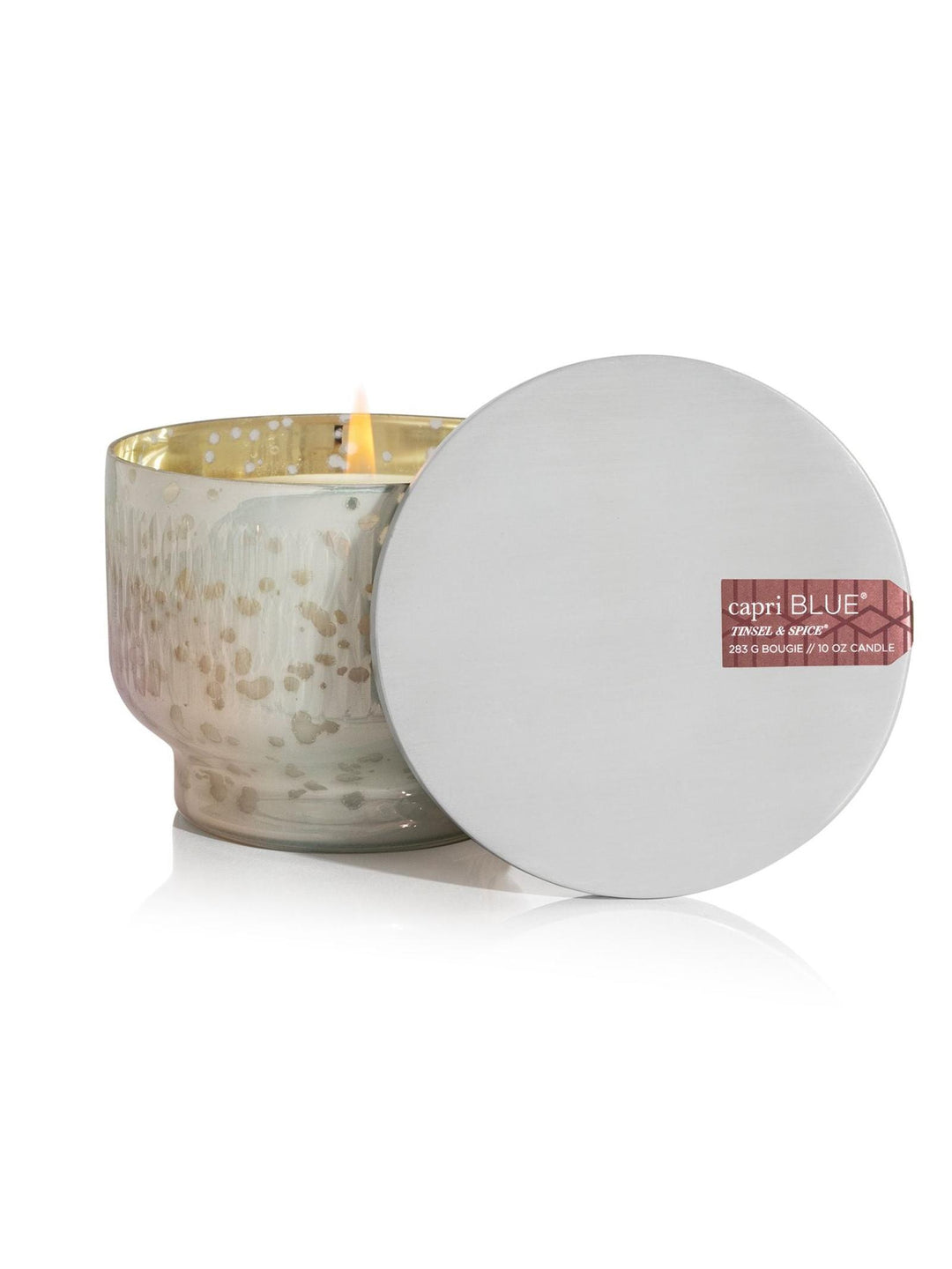 Capri Blue-Capri Blue 10oz Mercury Tinsel &amp; Spice Candle - Leela and Lavender