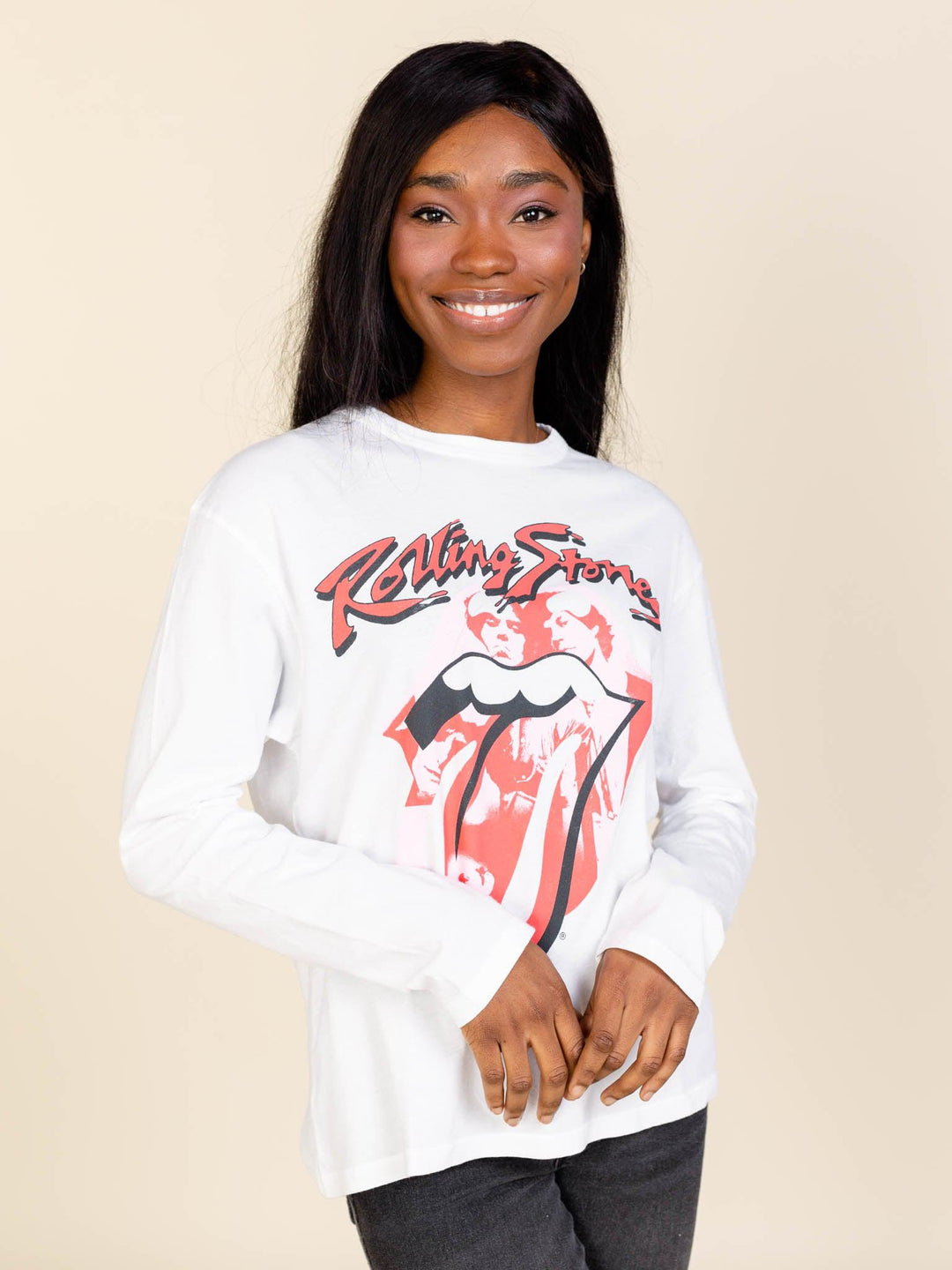 Daydreamer-Daydreamer Rolling Stones Band Lick Crew Long Sleeve - Leela and Lavender