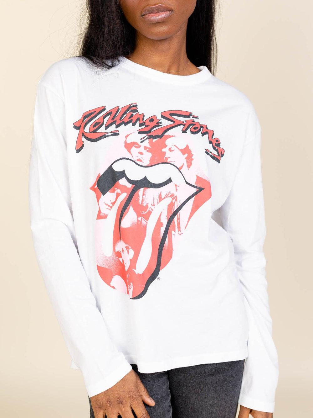 Daydreamer-Daydreamer Rolling Stones Band Lick Crew Long Sleeve - Leela and Lavender