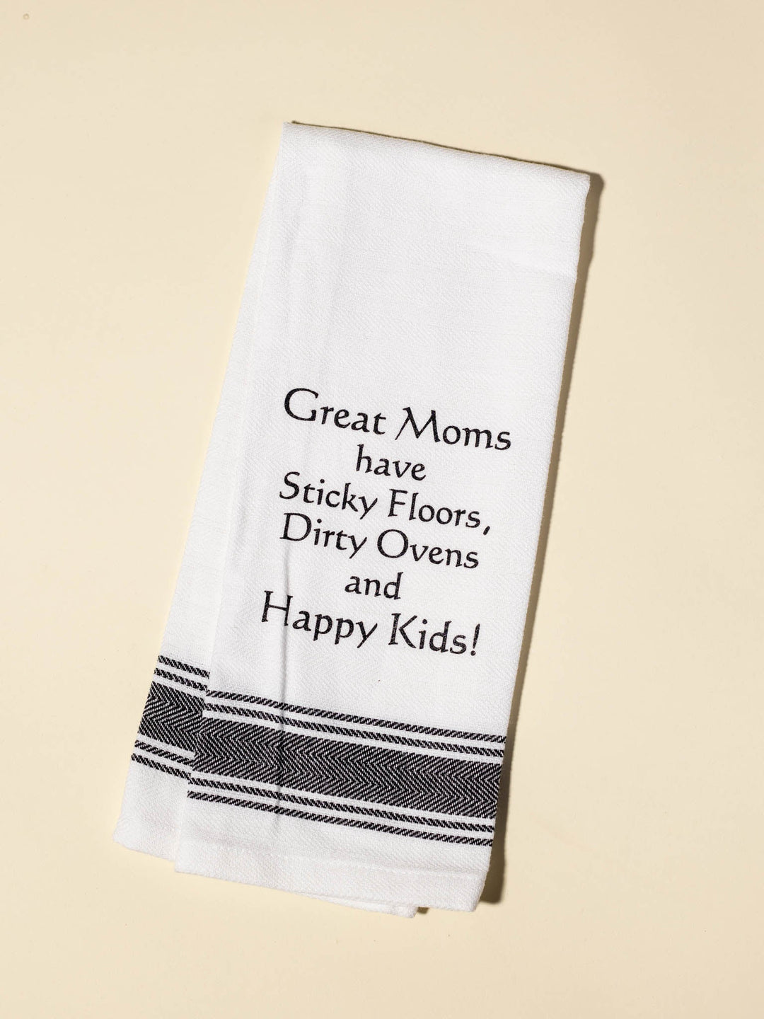 Wild Hare Designs-Dirty Ovens, Happy Kids Dish Towel - Leela and Lavender