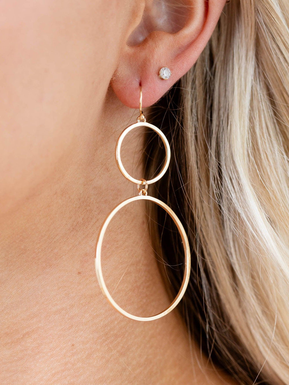 New Prospects-Double Circle Earrings - Leela and Lavender