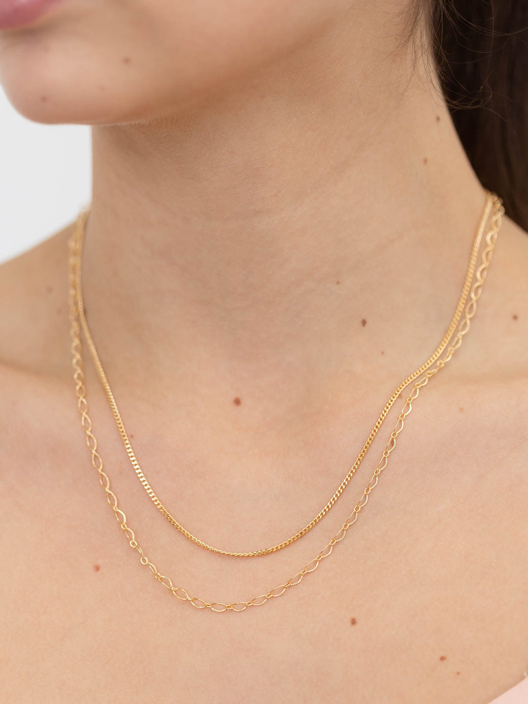 Double Layer Dainty Chain NecklaceNecklace