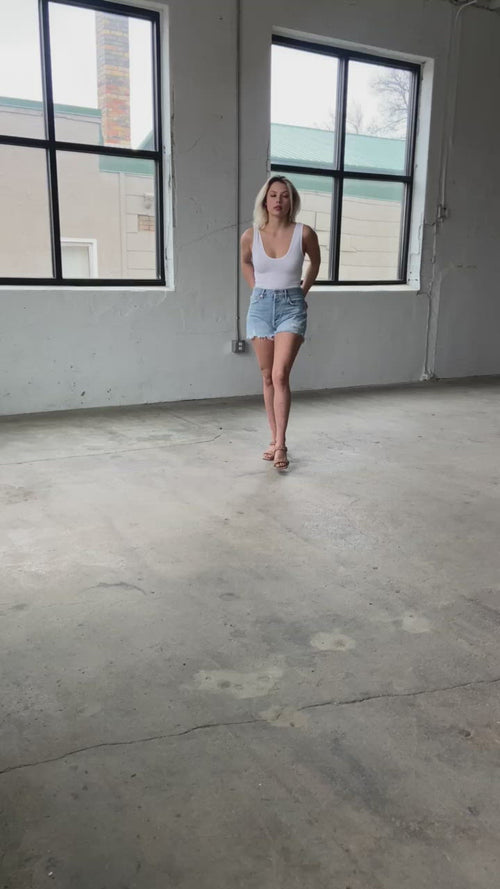 AGOLDE Swapmeet Parker Denim Shorts