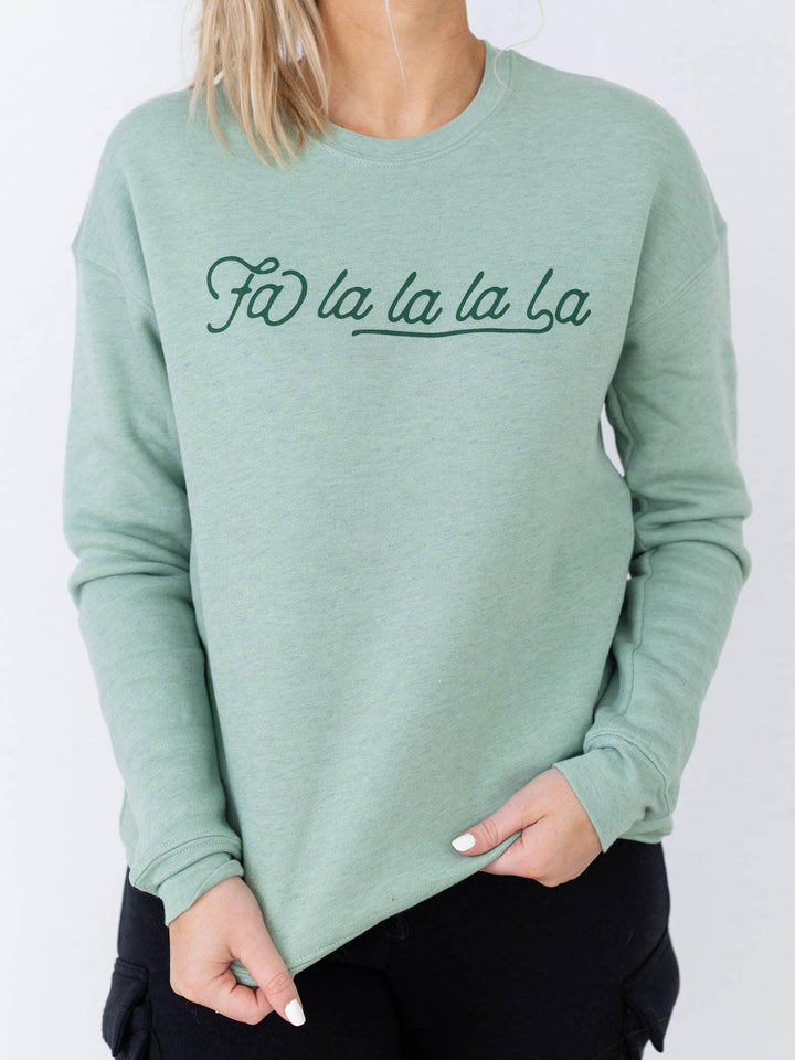 OAT Collective-Falalala Graphic Sweatshirt - Leela and Lavender