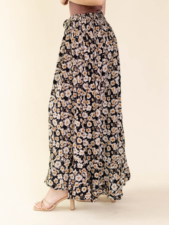 Promesa-Fall Floral Maxi Skirt - Leela and Lavender