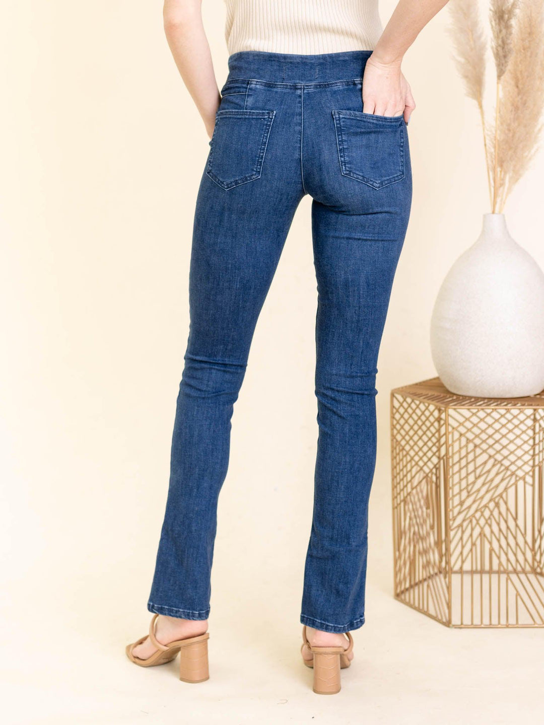 Free People-Free People Double Dutch Pull On Vent Jean - Blue Muse - Leela and Lavender