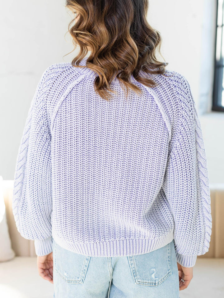 Free People-Free People Frankie Cable Sweater - Leela and Lavender