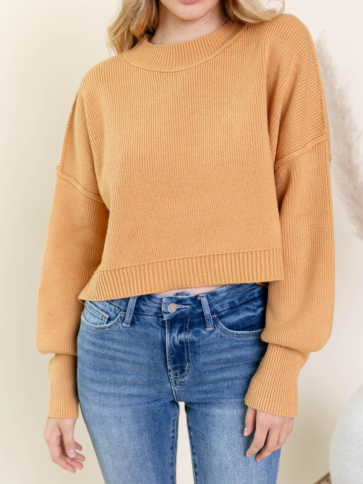 Free People-Free People The Easy Street Crop Pullover - Leela and Lavender