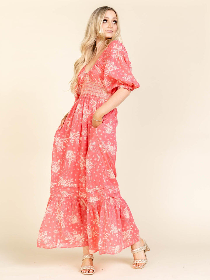 Free People-Free People The Golden Hour Maxi Dress - Electropop Pink - Leela and Lavender