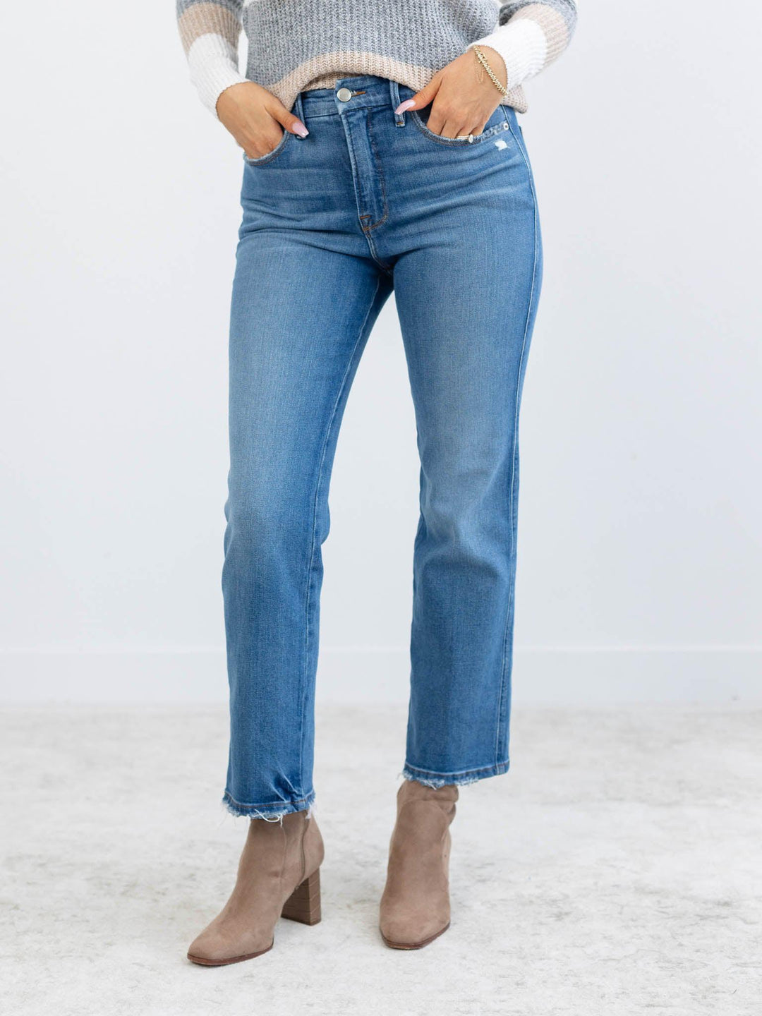 Good American Good Curve Straight LegDenim jeans