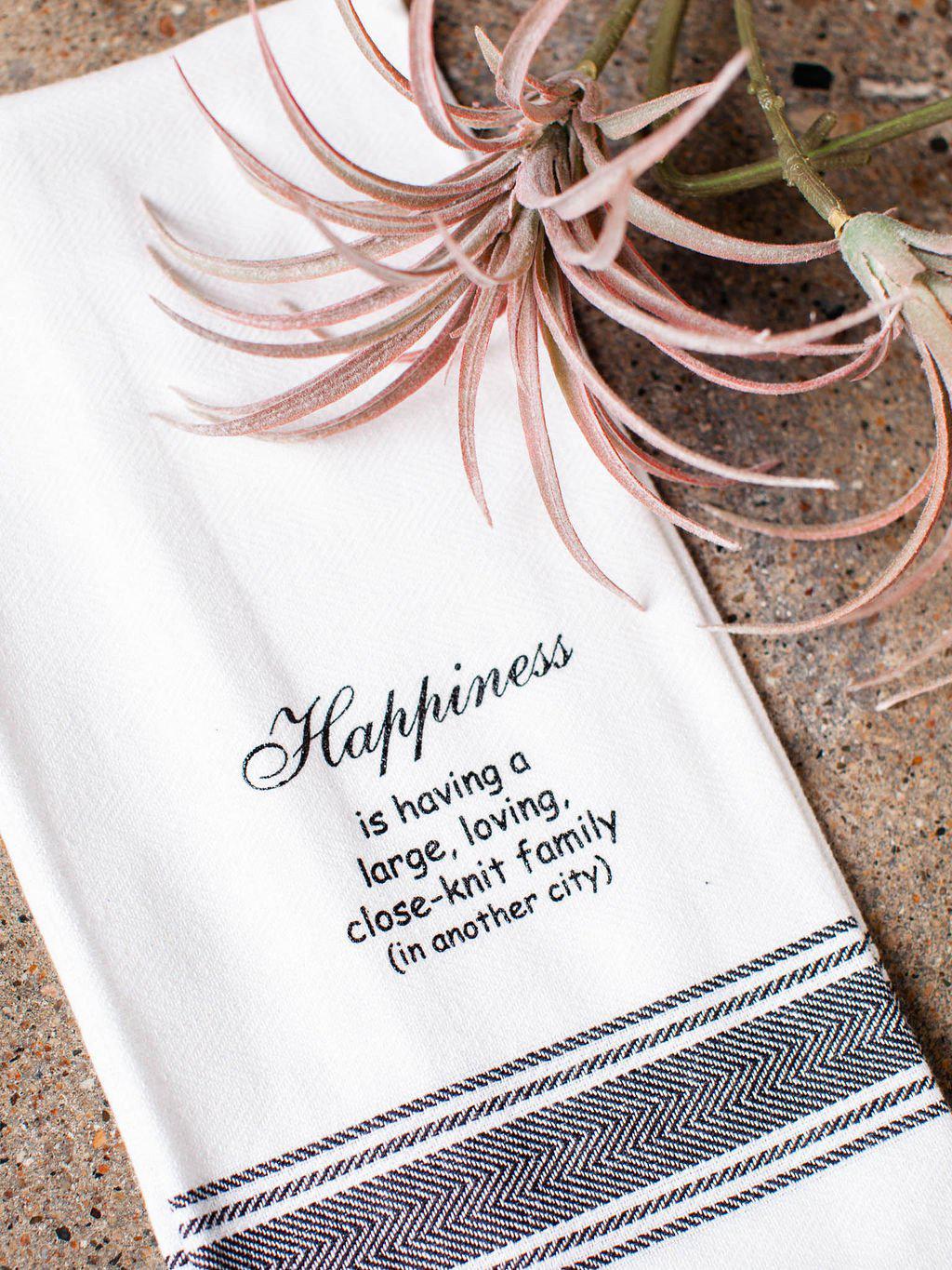 Wild Hare Designs-Happiness Is Towel - Leela and Lavender
