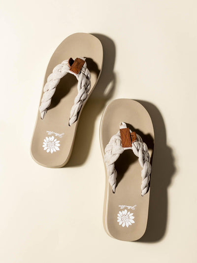 braided wedge shoe