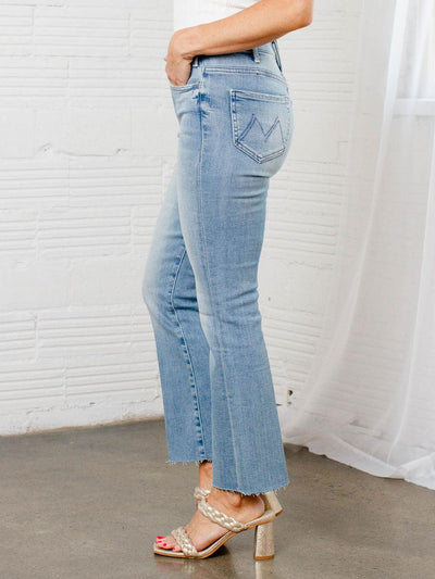 high rise mother denim