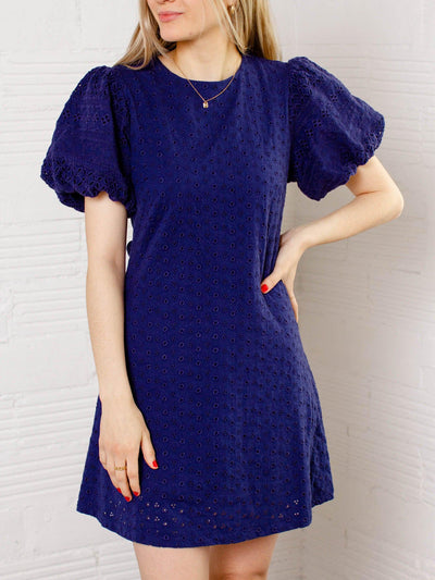 short sleeve colored dress