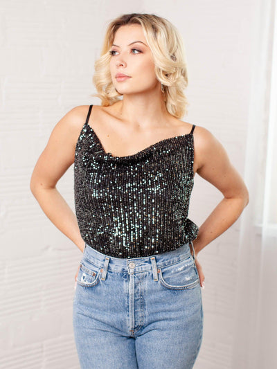 sequin tank