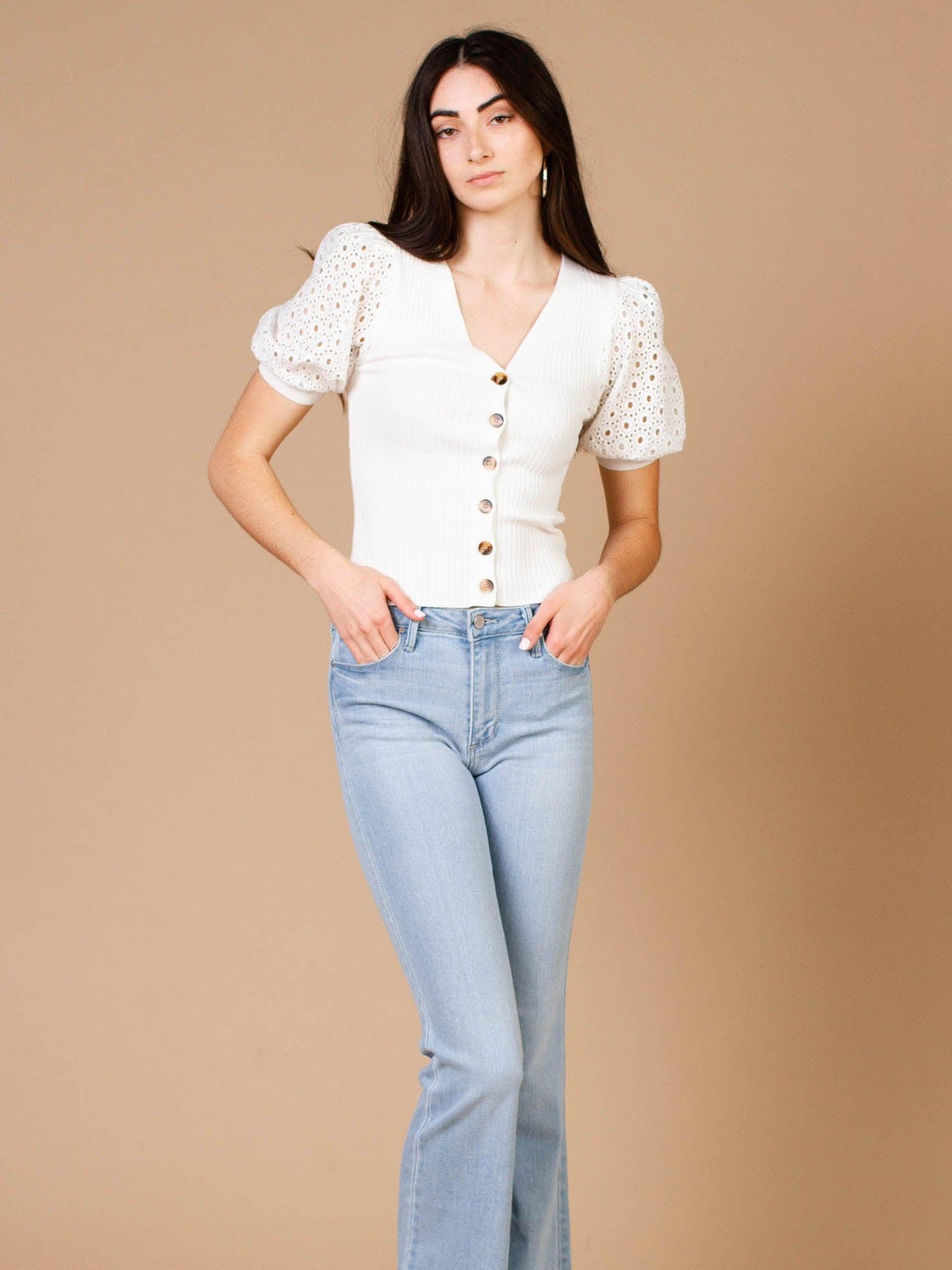 button front heartloom top