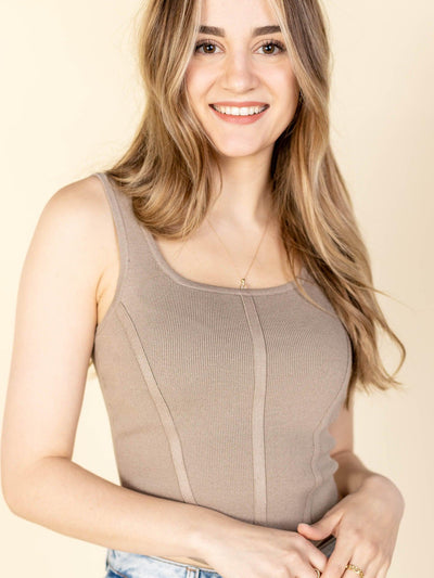 ribbed knit corset