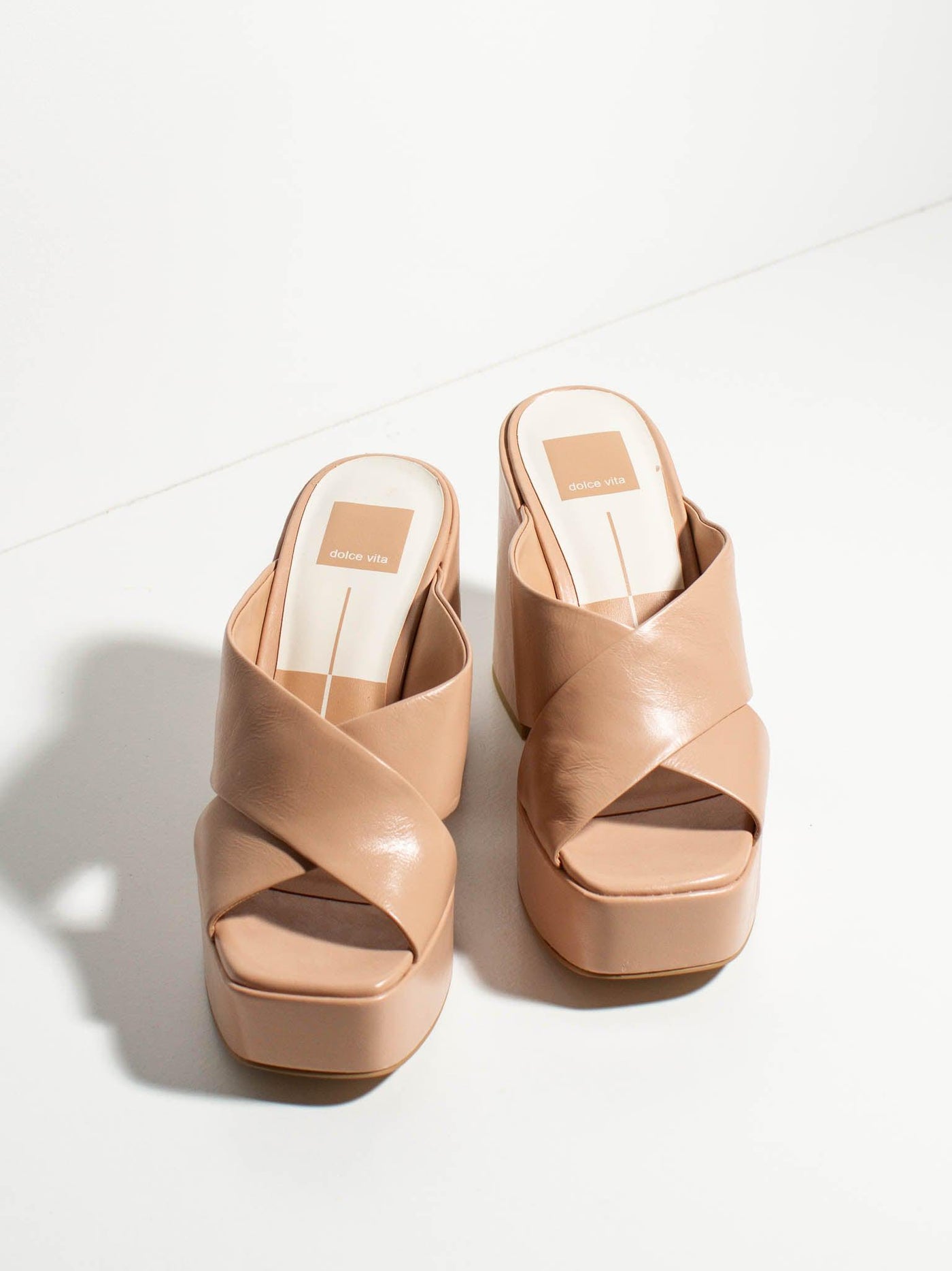 vintage leather platform