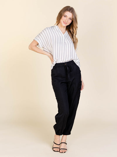 woven collared blouse