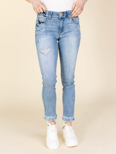 distessed skimmer denim