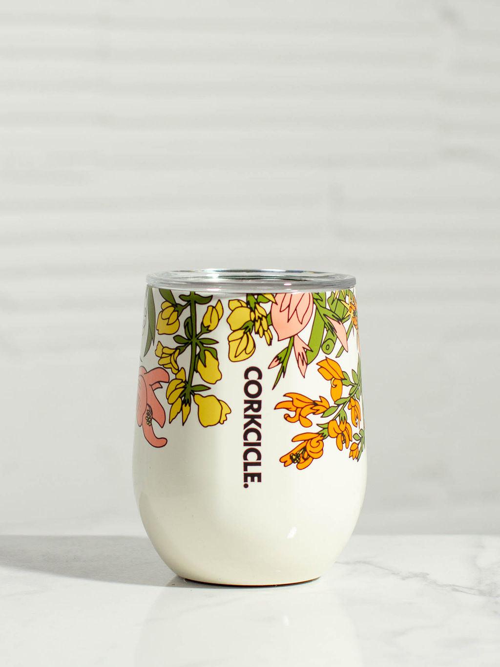Corkcicle 16 oz Mug-Cream Wildflower