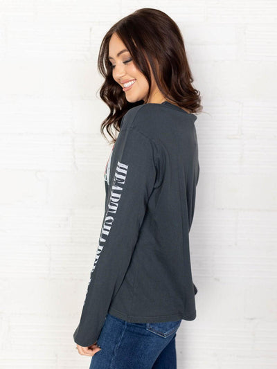 Daydreamer Nirvana Flower Heart Long Sleeve Crew
