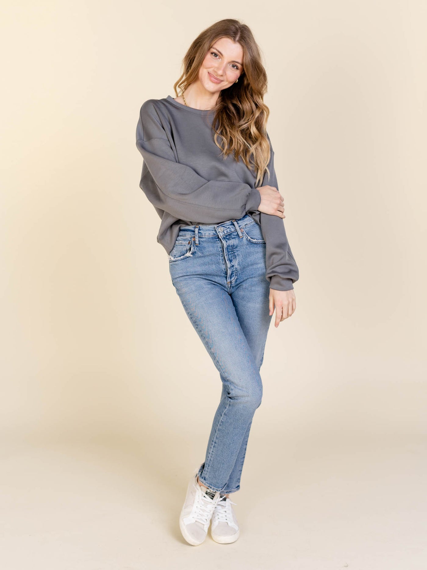 solid basic sweatshirt