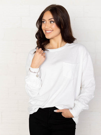 white free people fade into you long sleeve top