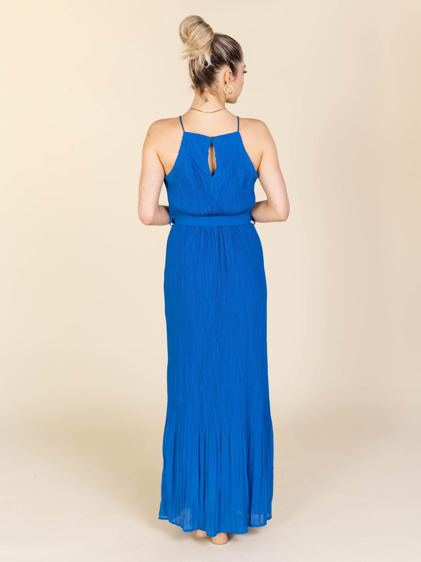 bright color long dress